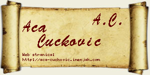 Aca Čučković vizit kartica